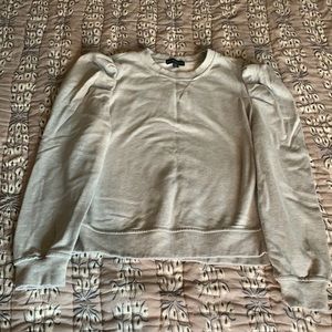 Cynthia Rowley puff sleeve sweatshirt, size L